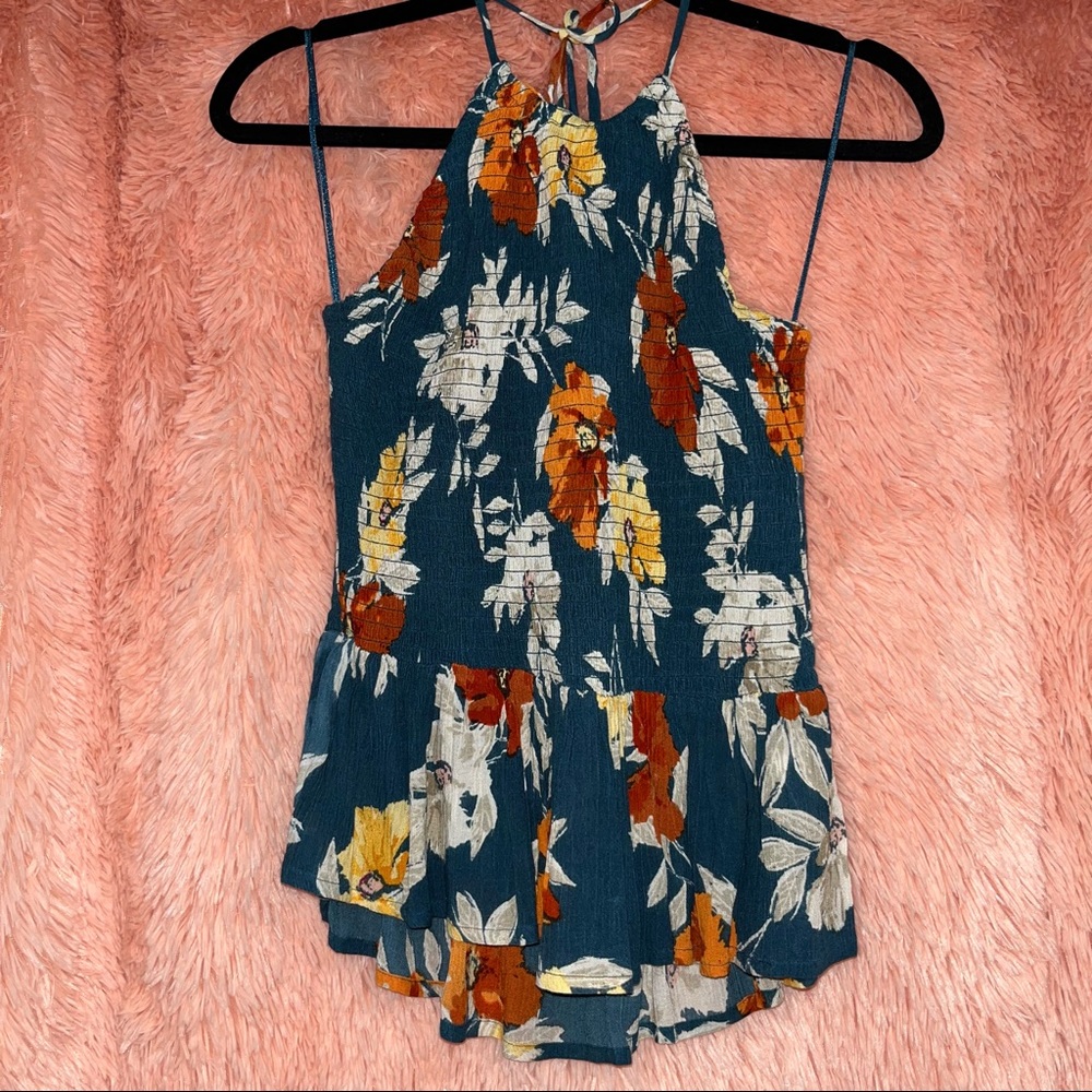 Patrons of Peace Flower Print Halter Top